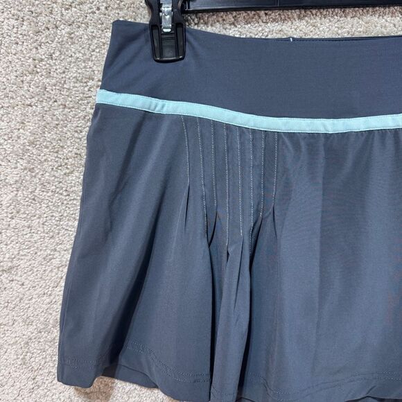 Title Nine Small Tennis Skort Skirt Blue Gray‎ Athletic Stretch Mini Pleated - Picture 9 of 10